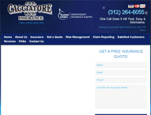 Tablet Screenshot of cacciatoreinsurance.com
